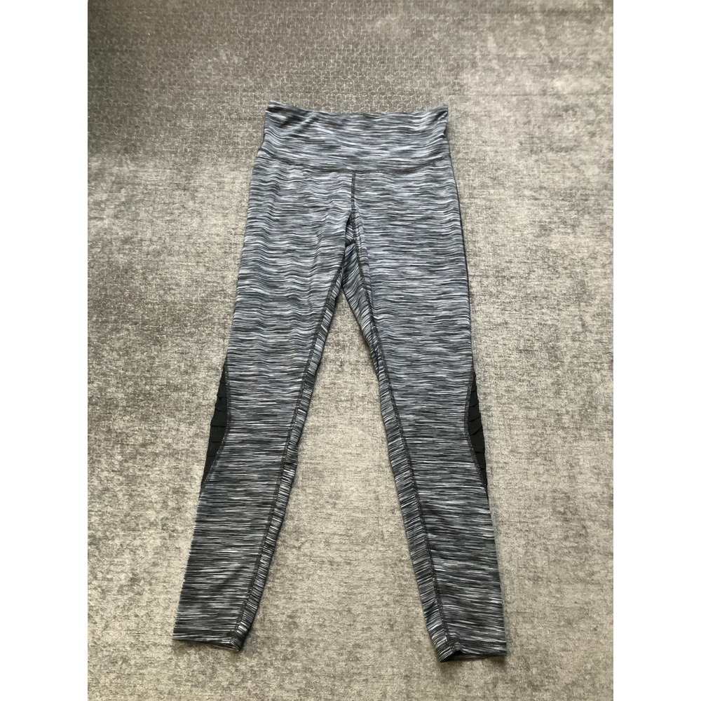 Champion C9 Leggings Women Large Gray Space Dye Stretch High Waisted Gym Workout
